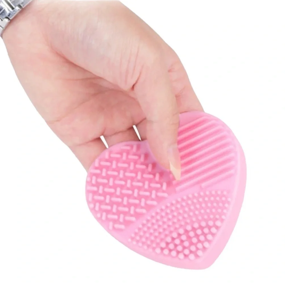 Makeup Brush Cleansing Pad Pink